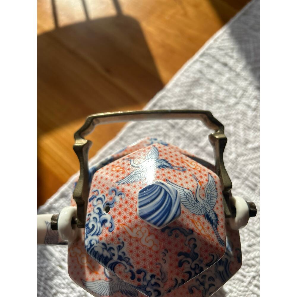 Asian Teapot set with 6 cups.